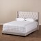 Baxton Studio Brady Modern Beige Upholstered King Size Bed 149-8946 - alternate 8